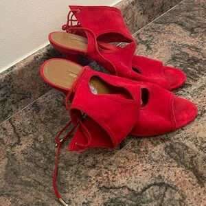Aquazurra red heels size 40